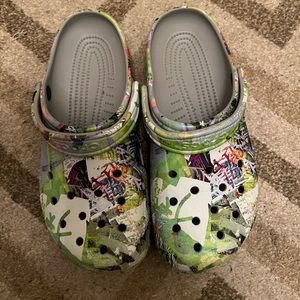 Green Crocs W size 10 M size 8